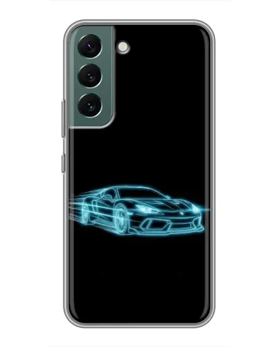 Чехол для Samsung Galaxy S22 Plus с картинкой «Неоновый контур Lamborghini» Чехол для Samsung Galaxy S22 Plus с картинкой «Неоновый контур Lamborghini»