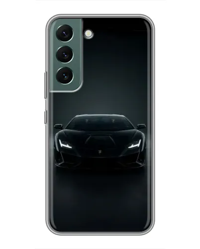 Чехол для Samsung Galaxy S22 Plus с картинкой «Черный Lamborghini Aventador» Чехол для Samsung Galaxy S22 Plus с картинкой «Черный Lamborghini Aventador»