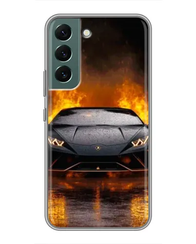 Чехол для Samsung Galaxy S22 Plus с картинкой «Lamborghini в огне» Чехол для Samsung Galaxy S22 Plus с картинкой «Lamborghini в огне»