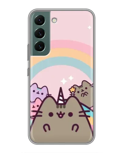 Чехол для Samsung Galaxy S22 Plus с картинкой «Единорог Pusheen»