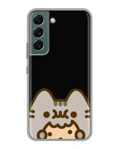 Чехол для Samsung Galaxy S22 Plus с картинкой «Пушин на черном»