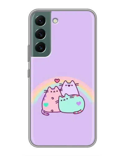 Чехол для Samsung Galaxy S22 Plus с картинкой «Радужные Пушины»