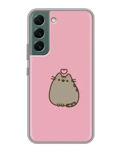 Чехол для Samsung Galaxy S22 Plus с картинкой «Pusheen сердце» Чехол для Samsung Galaxy S22 Plus с картинкой «Pusheen сердце»