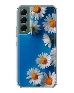 Чехол для Samsung Galaxy S22 Plus с картинкой «Белоснежные маргаритки»