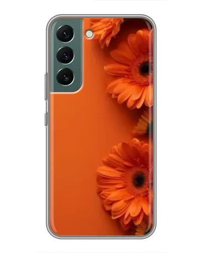 Чехол для Samsung Galaxy S22 Plus с картинкой «Оранжевые герберы» Чехол для Samsung Galaxy S22 Plus с картинкой «Оранжевые герберы»