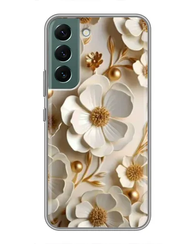 Чехол для Samsung Galaxy S22 Plus с картинкой «Белие бумажние цвети» Чехол для Samsung Galaxy S22 Plus с картинкой «Белие бумажние цвети»