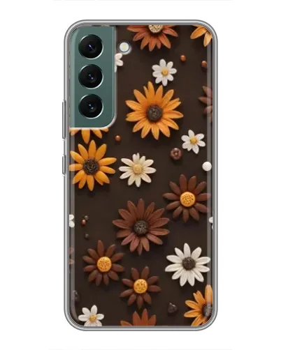 Чехол для Samsung Galaxy S22 Plus с картинкой «Узор из маленьких подсолнухов» Чехол для Samsung Galaxy S22 Plus с картинкой «Узор из маленьких подсолнухов»