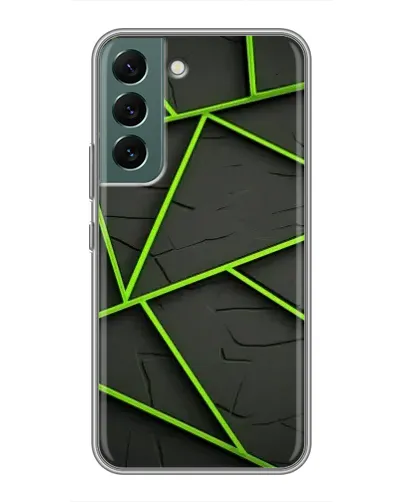 Чохол для Samsung Galaxy S22 Plus з картинкою «Зелені геометричні лінії» Чохол для Samsung Galaxy S22 Plus з картинкою «Зелені геометричні лінії»