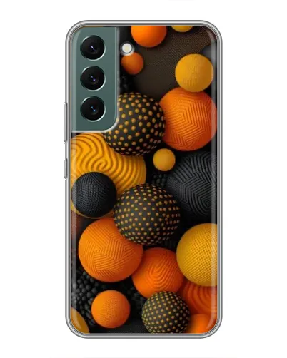 Чохол для Samsung Galaxy S22 Plus з картинкою «Об'ємні помаранчеві сфери» Чохол для Samsung Galaxy S22 Plus з картинкою «Об'ємні помаранчеві сфери»