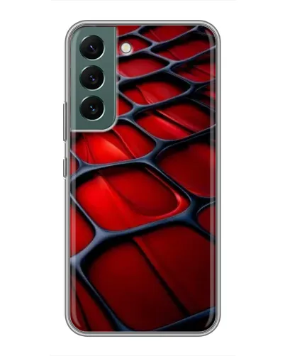 Чохол для Samsung Galaxy S22 Plus з картинкою «Червона глянцева сітка» Чохол для Samsung Galaxy S22 Plus з картинкою «Червона глянцева сітка»