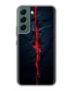Чохол для Samsung Galaxy S22 Plus з картинкою «Червона лавова тріщина»