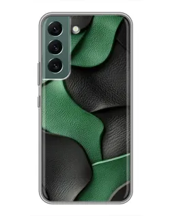 Чохол для Samsung Galaxy S22 Plus з картинкою «Зелені шкіряні хвилі»