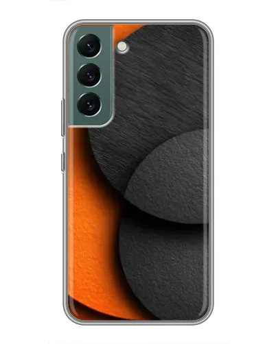 Чохол для Samsung Galaxy S22 Plus з картинкою «Геометрія помаранчевих кіл» Чохол для Samsung Galaxy S22 Plus з картинкою «Геометрія помаранчевих кіл»
