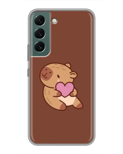 Чехол для Samsung Galaxy S22 Plus с картинкой «Капибара с сердцем» Чехол для Samsung Galaxy S22 Plus с картинкой «Капибара с сердцем»