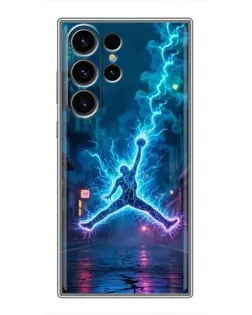Чехол для Samsung Galaxy S22 Ultra с картинкой «Jordan Gold Jumpman»