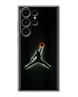 Чехол для Samsung Galaxy S22 Ultra с картинкой «Jordan Gradient Logo»