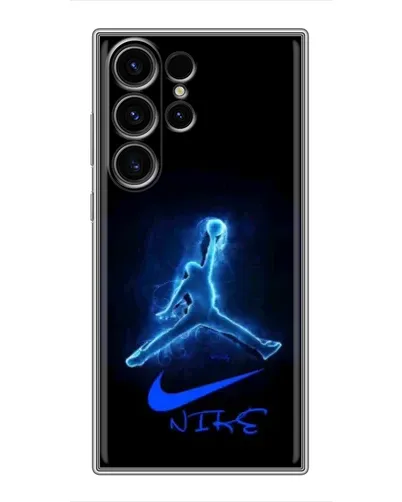 Чехол для Samsung Galaxy S22 Ultra с картинкой «Jordan Neon Blue» Чехол для Samsung Galaxy S22 Ultra с картинкой «Jordan Neon Blue»