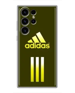 Чехол для Samsung Galaxy S22 Ultra с картинкой «Оливковый градиент Adidas»