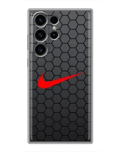 Чехол для Samsung Galaxy S22 Ultra с картинкой «Nike — карбоновая сетка» Чехол для Samsung Galaxy S22 Ultra с картинкой «Nike — карбоновая сетка»