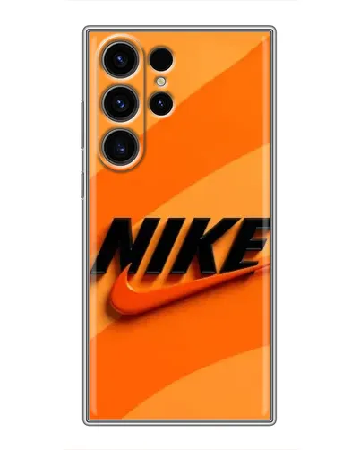 Чехол для Samsung Galaxy S22 Ultra с картинкой «Оранжевый драйв Nike» Чехол для Samsung Galaxy S22 Ultra с картинкой «Оранжевый драйв Nike»