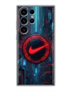 Чехол для Samsung Galaxy S22 Ultra с картинкой «Техногенный стиль Nike» Чехол для Samsung Galaxy S22 Ultra с картинкой «Техногенный стиль Nike»