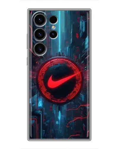 Чехол для Samsung Galaxy S22 Ultra с картинкой «Техногенный стиль Nike» Чехол для Samsung Galaxy S22 Ultra с картинкой «Техногенный стиль Nike»