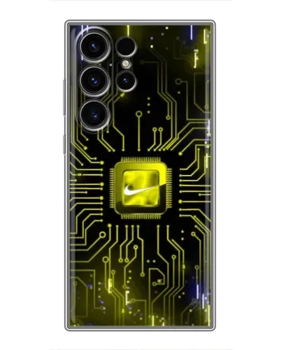Чехол для Samsung Galaxy S22 Ultra с картинкой «Nike — золотая искра» Чехол для Samsung Galaxy S22 Ultra с картинкой «Nike — золотая искра»