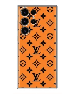 Чехол для Samsung Galaxy S22 Ultra с картинкой «Оранжевый стиль LV»