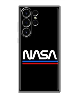 Чехол для Samsung Galaxy S22 Ultra с картинкой «NASA — классика Red Blue» Чехол для Samsung Galaxy S22 Ultra с картинкой «NASA — классика Red Blue»