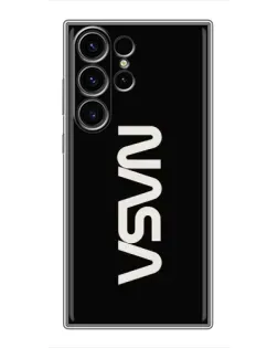 Чехол для Samsung Galaxy S22 Ultra с картинкой «NASA — вертикальный логотип» Чехол для Samsung Galaxy S22 Ultra с картинкой «NASA — вертикальный логотип»