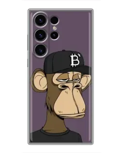 Чехол для Samsung Galaxy S22 Ultra с картинкой «Bored Ape в кепке» Чехол для Samsung Galaxy S22 Ultra с картинкой «Bored Ape в кепке»