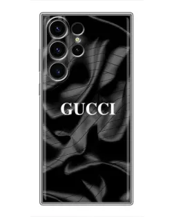Чехол для Samsung Galaxy S22 Ultra с картинкой «Gucci — шелковые волны»