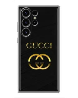 Чехол для Samsung Galaxy S22 Ultra с картинкой «Золотой логотип Gucci» Чехол для Samsung Galaxy S22 Ultra с картинкой «Золотой логотип Gucci»