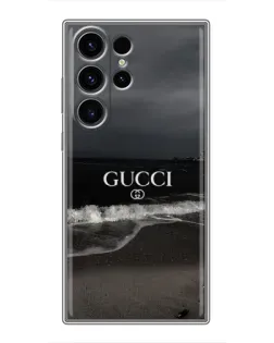 Чехол для Samsung Galaxy S22 Ultra с картинкой «Gucci — морской прибой» Чехол для Samsung Galaxy S22 Ultra с картинкой «Gucci — морской прибой»