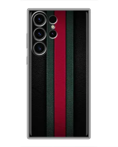 Чехол для Samsung Galaxy S22 Ultra с картинкой «Gucci — неоновая линия»
