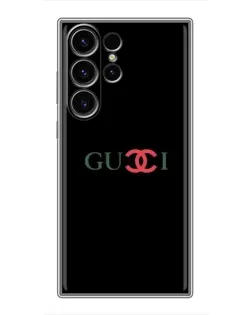 Чехол для Samsung Galaxy S22 Ultra с картинкой «Gucci — красный градиент» Чехол для Samsung Galaxy S22 Ultra с картинкой «Gucci — красный градиент»