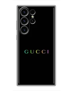 Чехол для Samsung Galaxy S22 Ultra с картинкой «Gucci — неоновый минимализм» Чехол для Samsung Galaxy S22 Ultra с картинкой «Gucci — неоновый минимализм»