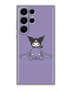 Чехол для Samsung Galaxy S22 Ultra с картинкой «Kuromi на лиловом фоне» Чехол для Samsung Galaxy S22 Ultra с картинкой «Kuromi на лиловом фоне»