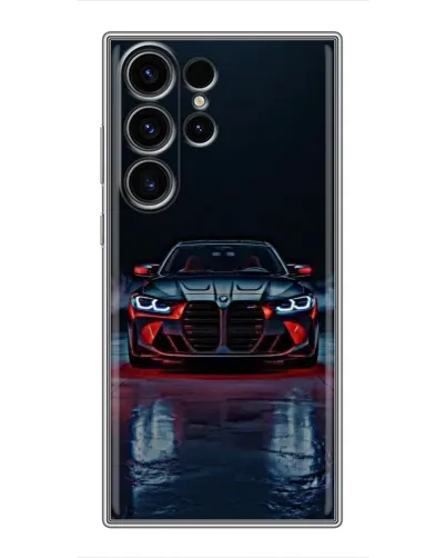Чехол для Samsung Galaxy S22 Ultra с картинкой «BMW на мокрой дороге» Чехол для Samsung Galaxy S22 Ultra с картинкой «BMW на мокрой дороге»