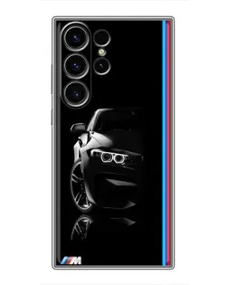 Чехол для Samsung Galaxy S22 Ultra с картинкой «Силуэт BMW в темноте» Чехол для Samsung Galaxy S22 Ultra с картинкой «Силуэт BMW в темноте»