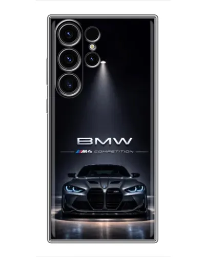 Чехол для Samsung Galaxy S22 Ultra с картинкой «BMW сквозь ночной город» Чехол для Samsung Galaxy S22 Ultra с картинкой «BMW сквозь ночной город»
