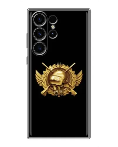 Чехол для Samsung Galaxy S22 Ultra с картинкой «PUBG — оранжевый градиент» Чехол для Samsung Galaxy S22 Ultra с картинкой «PUBG — оранжевый градиент»