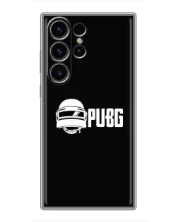 Чехол для Samsung Galaxy S22 Ultra с картинкой «PUBG — классический лого»