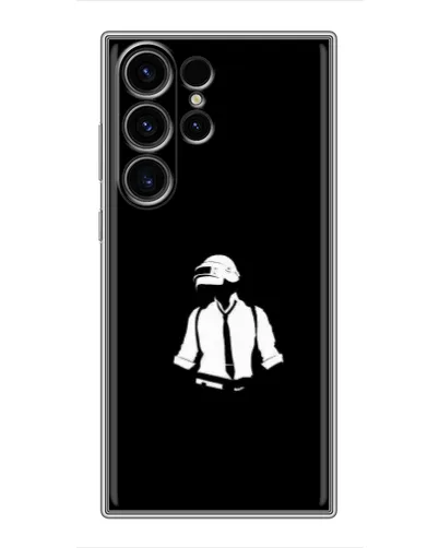 Чехол для Samsung Galaxy S22 Ultra с картинкой «PUBG — белый шлем» Чехол для Samsung Galaxy S22 Ultra с картинкой «PUBG — белый шлем»