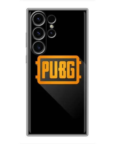 Чехол для Samsung Galaxy S22 Ultra с картинкой «PUBG — рамка лого» Чехол для Samsung Galaxy S22 Ultra с картинкой «PUBG — рамка лого»