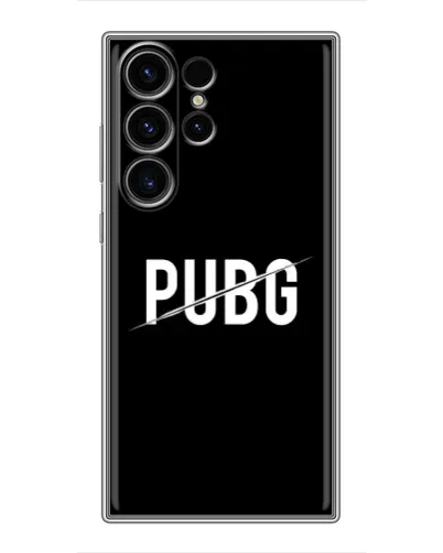 Чехол для Samsung Galaxy S22 Ultra с картинкой «PUBG — белый логотип» Чехол для Samsung Galaxy S22 Ultra с картинкой «PUBG — белый логотип»