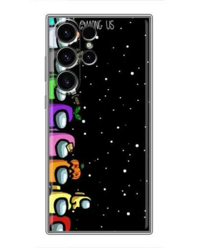 Чехол для Samsung Galaxy S22 Ultra с картинкой «Команда Among Us»