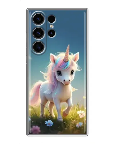 Чехол для Samsung Galaxy S22 Ultra с картинкой «Единорог на поляне» Чехол для Samsung Galaxy S22 Ultra с картинкой «Единорог на поляне»