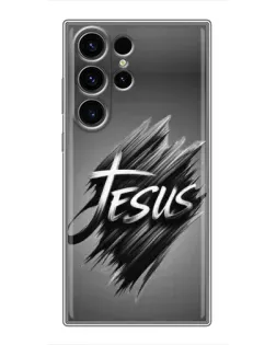 Чехол для Samsung Galaxy S22 Ultra с картинкой «Надпись Jesus Graffiti»
