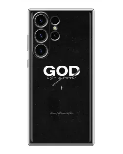 Чехол для Samsung Galaxy S22 Ultra с картинкой «GOD — Бог над всем»
